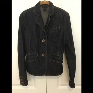 The Limited Denim Blazer Jacket Sz S